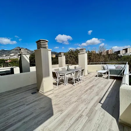 Luxury Sea View Large Terrace Benalbeach Διαμέρισμα